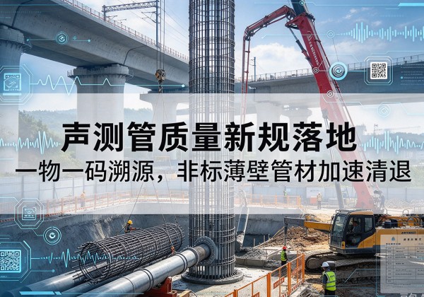 靖安声测管质量新规落地，一物一码溯源，非标薄壁管材加速清退
